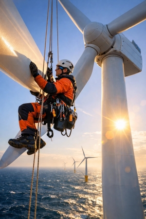 Why Rope Access is the Secret Weapon for 2026 Renewable Projects